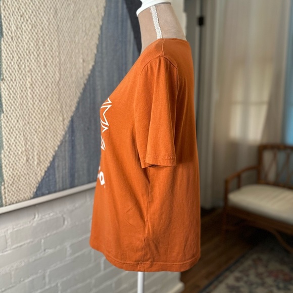 Reebok Burnt Orange 100% Cotton Graphic T-Shirt - Picture 7 of 10